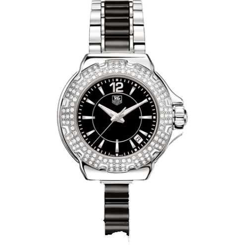 TAG Heuer Formula 1 Quartz 37 Stainless Steel / Diamond / Black / Bracelet WAH1214.BA0859
