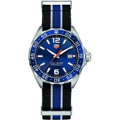 TAG Heuer Formula 1 Quartz 43 Stainless Steel / Blue / NATO WAZ1010.FC8197