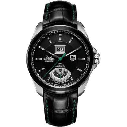 Grand Carrera Calibre 8 RS Grande Date GMT Stainless Steel - PVD / Black / Singapore Grand Prix