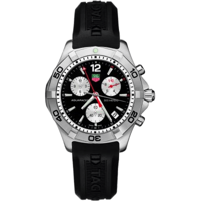 TAG Heuer Aquaracer 300M Quartz Chronograph 41 Stainless Steel / Black / Rubber CAF1110.FT8010