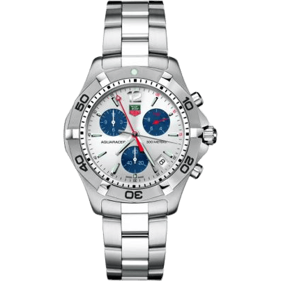 TAG Heuer Aquaracer 300M Quartz Chronograph 41 Stainless Steel / Silver / Bracelet CAF1111.BA0803