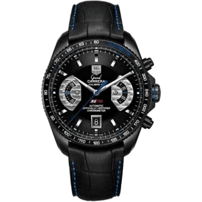 Grand Carrera Calibre 17 RS150 Titanium PVD / Black - Blue / Alligator