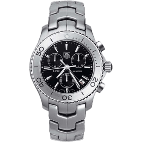 Link Quartz Chronograph 1/10th Stainless Steel / Black