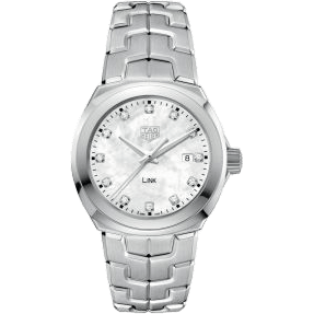 Link Quartz 32mm Stainless Steel / MOP - Diamond