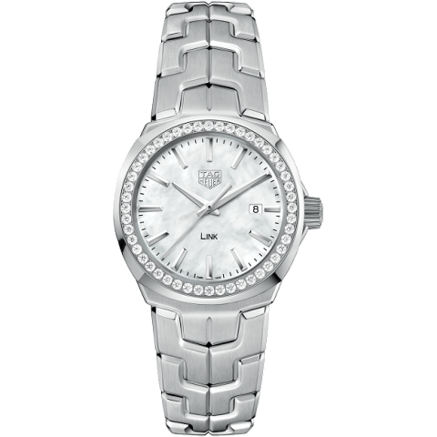 Link Quartz 32mm Stainless Steel / Diamond / MOP