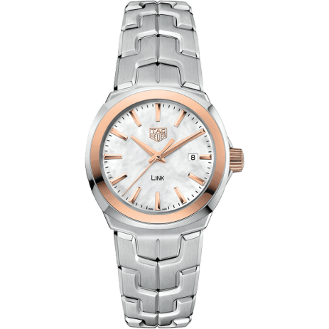 Link Quartz 32mm Stainless Steel / Rose Gold / MOP