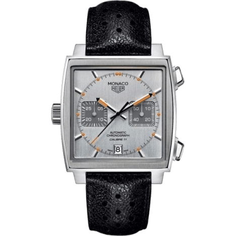 Monaco Calibre 11 Silver & Orange