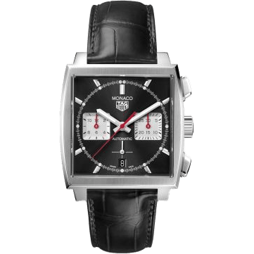 Monaco Calibre Heuer 02 Stainless Steel / Black