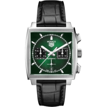 Monaco Calibre Heuer 02 Stainless Steel / Green