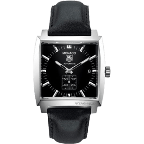Monaco Calibre 6 Automatic Stainless Steel / Black / Calf