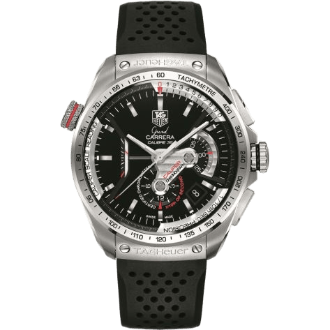 Grand Carrera Calibre 36RS Caliper Chronograph Stainless Steel / Black / Rubber