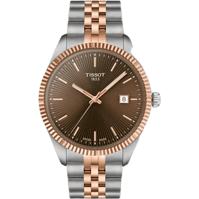 Ballade 40 Stainless Steel - Rose Gold / Brown / Bracelet