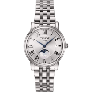 Carson Premium Lady Moonphase Stainless Steel / Silver/ Bracelet