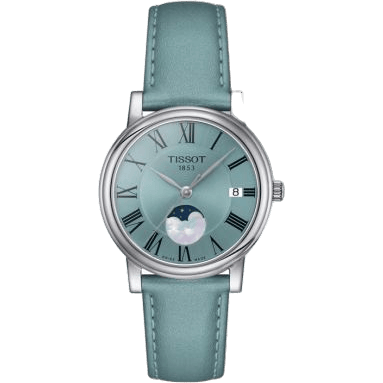 Carson Premium Lady Moonphase Stainless Steel / Blue