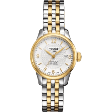 Le Locle Automatic Small Lady Stainless Steel - Yellow Gold / White / Bracelet