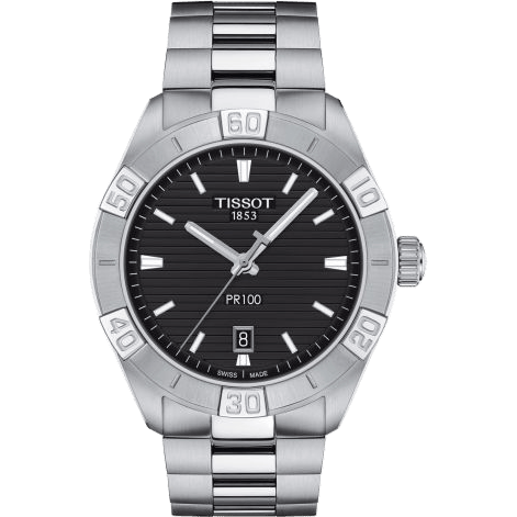 Tissot PR 100 Sport Gent Stainless Steel / Black / Bracelet T101.610.11.051.00