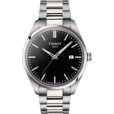Tissot PR 100 Quartz 40 Stainless Steel / Black / Bracelet T150.410.11.051.00