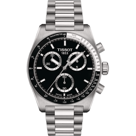 PR516 Chronograph Quartz Stainless Steel / Black / Bracelet
