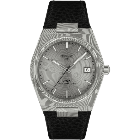PRX Powermatic 80 38 Damascus Steel / Leather