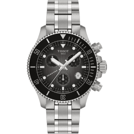 Seastar 1000 Quartz Chronograph Stainless Steel / Grey / Bracelet