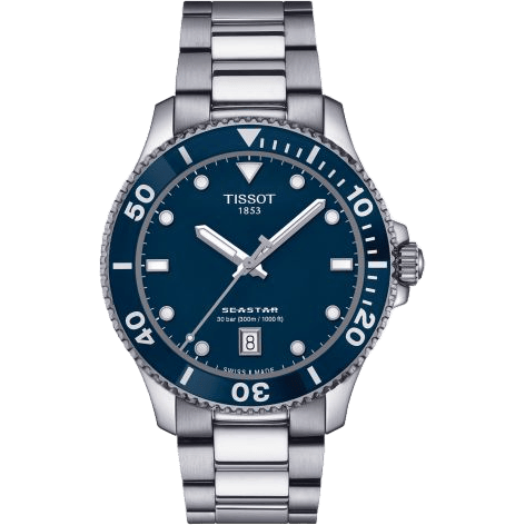 Seastar 1000 Quartz 40 Stainless Steel / Blue / Bracelet