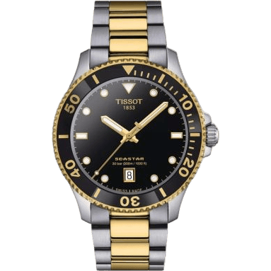 Seastar 1000 Quartz 40 Stainless Steel - Yellow Gold / Black