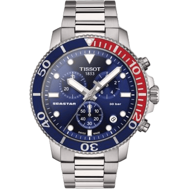 Seastar 1000 Chronograph Quartz 45.5 Stainless Steel / Blue / Bracelet