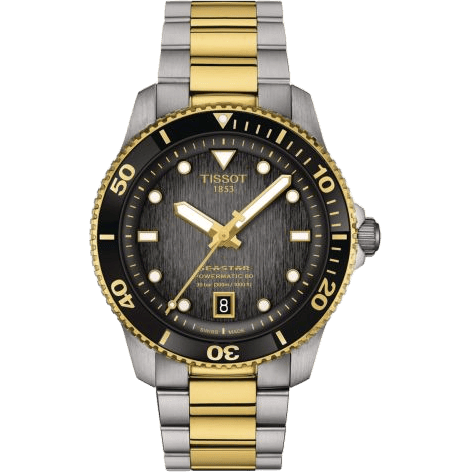 Seastar 1000 Powermatic 80 40 Stainless Steel - Yellow Gold / Grey / Bracelet