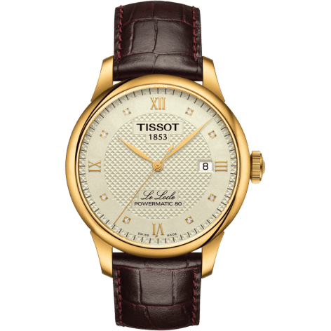 Le Locle Powermatic 80 39.3 Yellow Gold PVD / Ivory / Strap