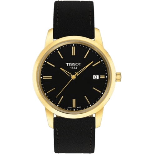 Dream Quartz 38 Yellow Gold PVD / Black / Strap