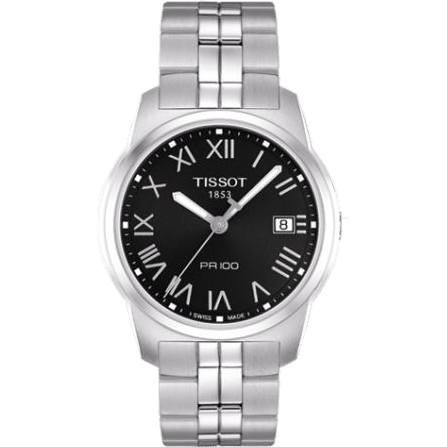 PR 100 Quartz 38 Stainless Steel / Black / Bracelet
