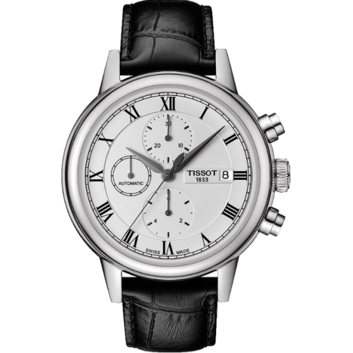 Carson Automatic Chronograph 42.3 Stainless Steel / Silver / Strap