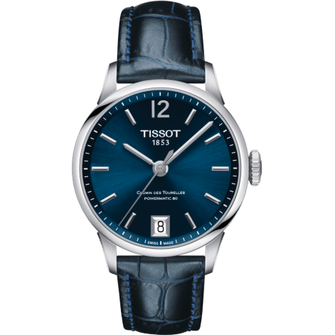 Chemin Des Tourelles Powermatic 80 32 Stainless Steel / Blue / Strap