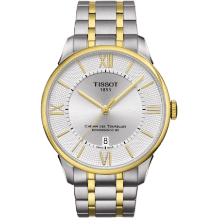 Chemin des Tourelles Powermatic 80 Two Tone / Silver Roman / Bracelet