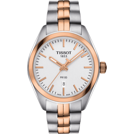 PR 100 Quartz 33 Stainless Steel / Rose Gold PVD / Silver / Bracelet