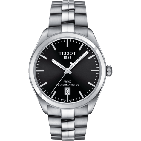 PR 100 Powermatic 80 39 Stainless Steel / Black / Bracelet