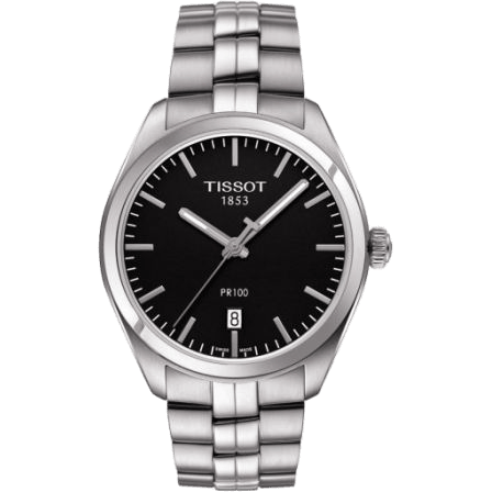 PR 100 Quartz 39 Stainless Steel / Black / Bracelet