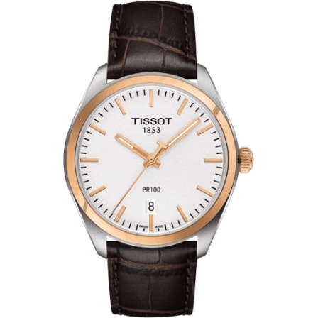 PR 100 Quartz 39 Stainless Steel / Yellow Gold PVD / Silver / Strap