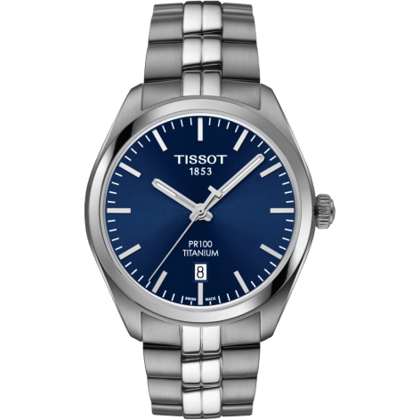 Tissot PR 100 Quartz 39 Titanium / Blue / Bracelet T101.410.44.041.00