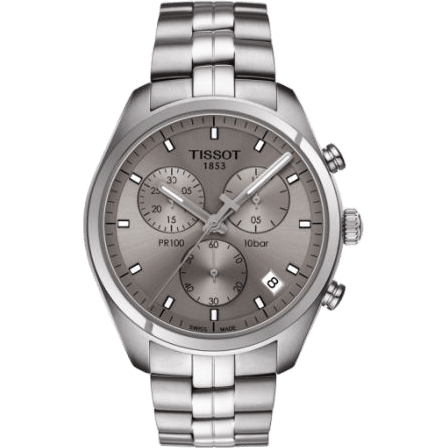 PR 100 Chronograph Quartz 41 Stainless Steel / Silver / Bracelet