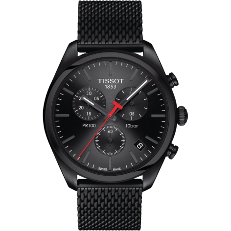 PR 100 Chronograph Quartz 41 PVD / Black / Milanese
