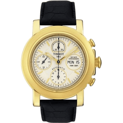 T-Lord Chronograph Automatic Yellow Gold / Silver / Strap