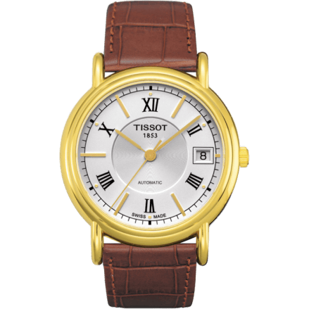 Carson Automatic 35.5 Yellow Gold / Silver / Strap