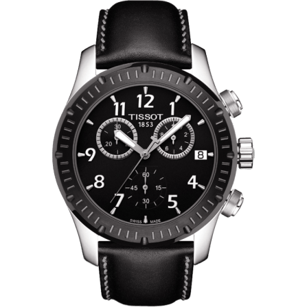 V8 Quartz Chronograph PVD Bezel Leather