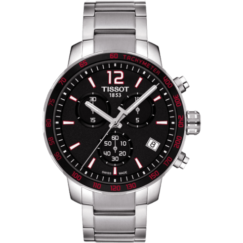 Quickster Chronograph Stainless Steel / Black / Bracelet