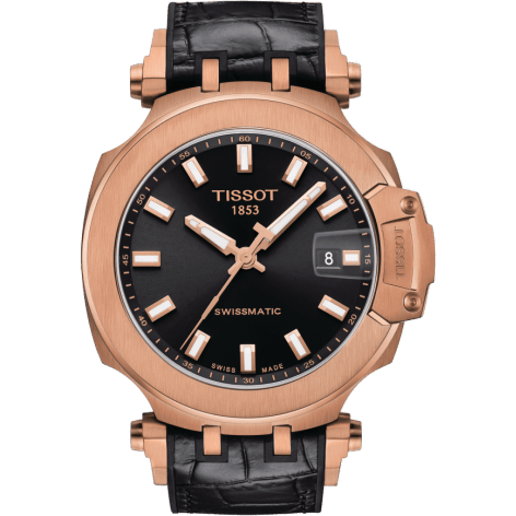 T-Race Swissmatic 45 Rose Gold PVD / Black