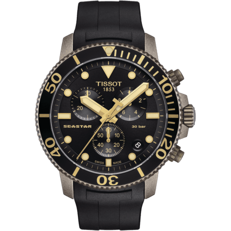 Seastar 1000 Chronograph Quartz 45.5 Bronze PVD / Black / Rubber