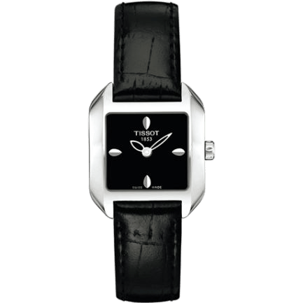 T-Wave Square Quartz 23.6 Stainless Steel / Black / Strap