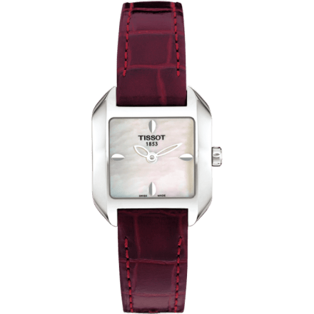 T-Wave Square Quartz 23.6 Stainless Steel / MOP / Strap