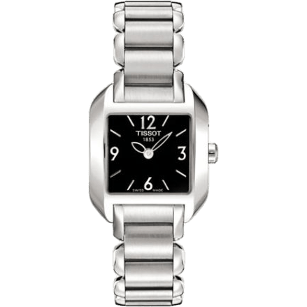 T-Wave Square Quartz 23.6 Stainless Steel / Black / Bracelet